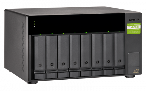QNAP TL-D800C caja para disco duro externo Carcasa de disco duro/SSD Negro, Gris 2.5/3.5"_5