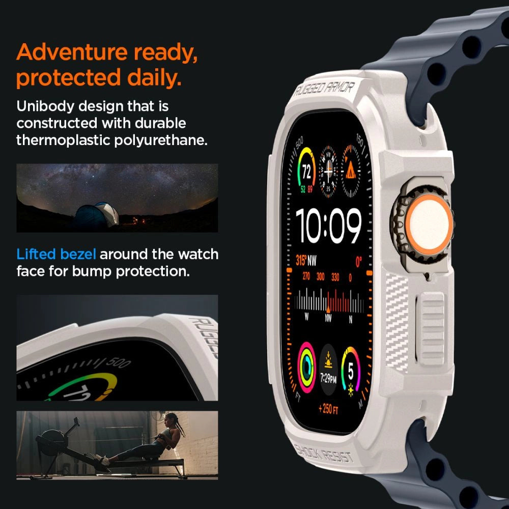 Spigen Rugged Armor Case for Apple Watch Ultra 1 / 2 (49mm) - Beige_12