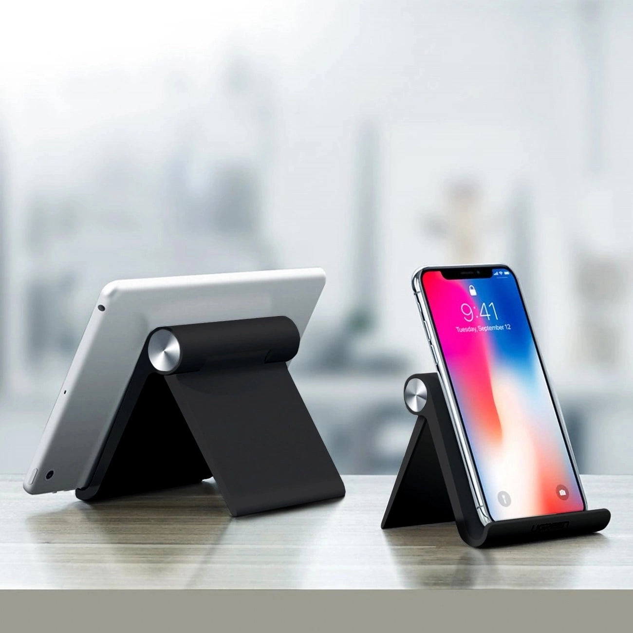 Ugreen LP106 50747 95 x 85 mm desk stand for 4-7.9" phone - black_3