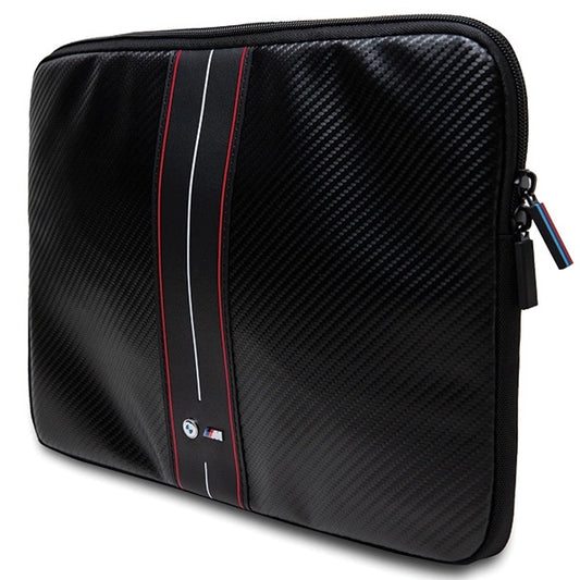 BMW Carbon &amp; Red Stripe sleeve for a 14&quot; laptop - black_0