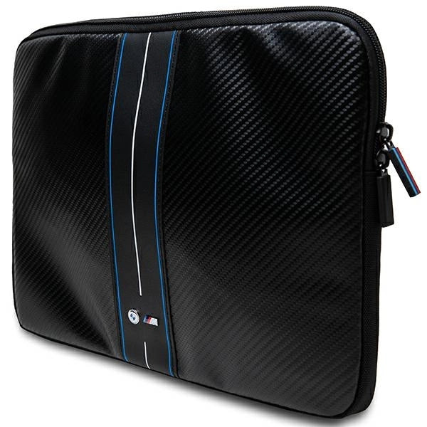 BMW Carbon &amp; Blue Stripe sleeve for a 16&quot; laptop - black_1