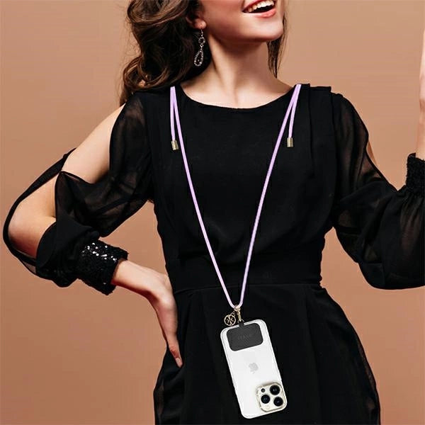 Guess CBDY Cord phone strap - lilac_4