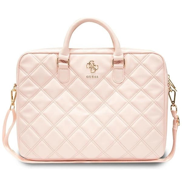 Guess Quilted 4G bag for a 16" laptop - pink_0