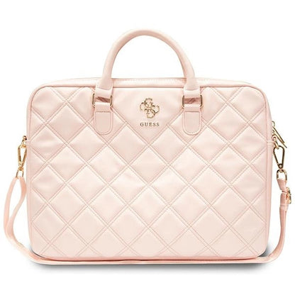 Guess Quilted 4G bag for a 16" laptop - pink_0