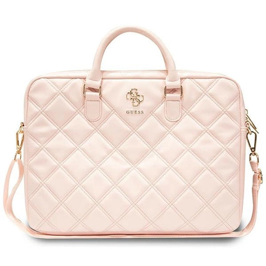 Guess Quilted 4G bag for a 16" laptop - pink_0