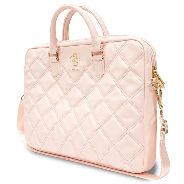 Guess Quilted 4G bag for a 16" laptop - pink_1