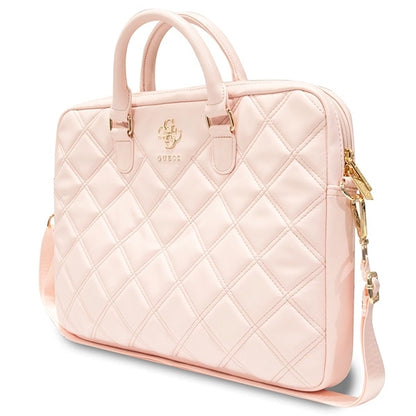 Guess Quilted 4G bag for a 16" laptop - pink_1