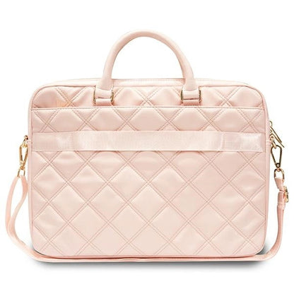 Guess Quilted 4G bag for a 16" laptop - pink_2