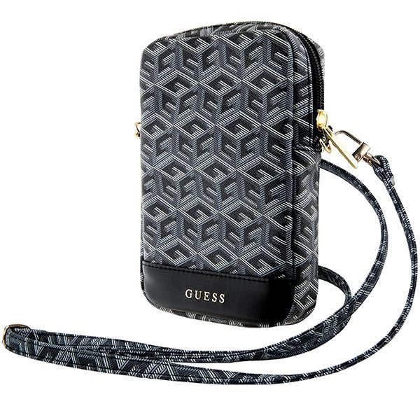 Guess Zip GCube Bottom Stripe phone bag - black_0