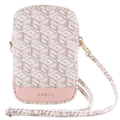 Guess Zip GCube Bottom Stripe phone bag - pink_1