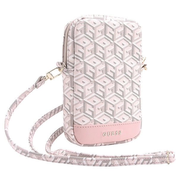 Guess Zip GCube Bottom Stripe phone bag - pink_2