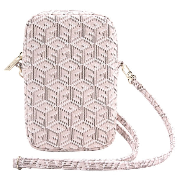 Guess Zip GCube Bottom Stripe phone bag - pink_3