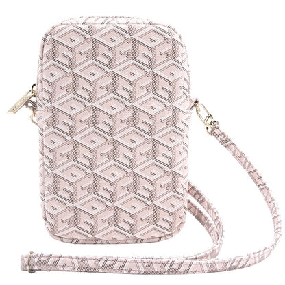 Guess Zip GCube Bottom Stripe phone bag - pink_3