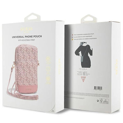 Guess Zip GCube Bottom Stripe phone bag - pink_4