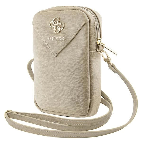 Guess Zip Triangle 4G phone bag - gold_0