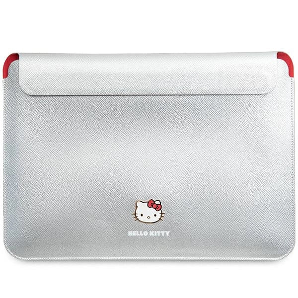 Hello Kitty PU Metal Logo case for a 14" laptop - silver_0