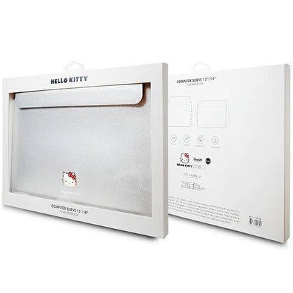 Hello Kitty PU Metal Logo case for a 14" laptop - silver_3