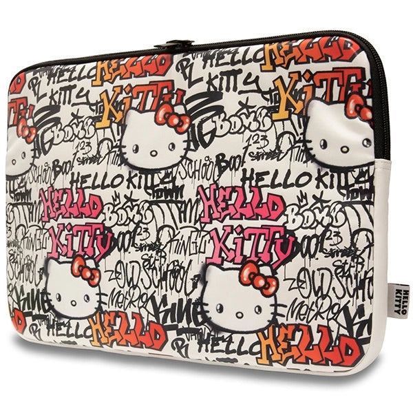 Hello Kitty PU Metal Logo case for a 14" laptop - beige_1