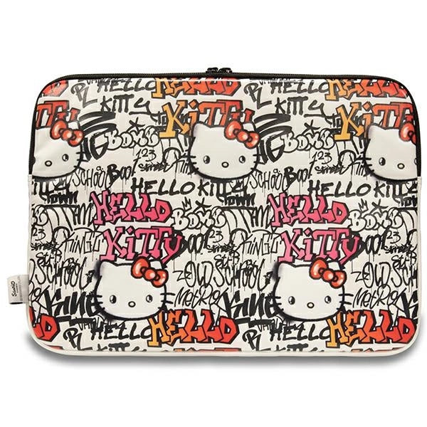 Hello Kitty PU Metal Logo case for a 14" laptop - beige_2