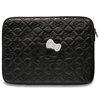 Hello Kitty Zip PU Quilted Bows case for a 14" laptop - black_0