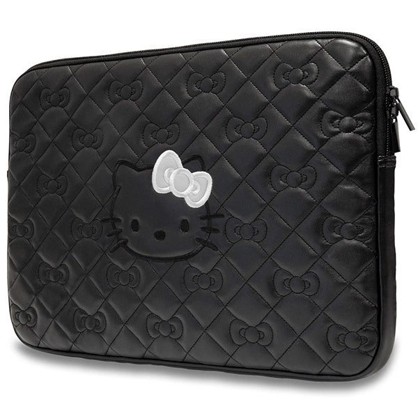 Hello Kitty Zip PU Quilted Bows case for a 14" laptop - black_1