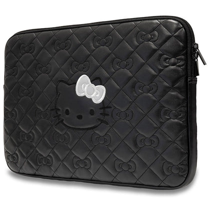 Hello Kitty Zip PU Quilted Bows case for a 14" laptop - black_1