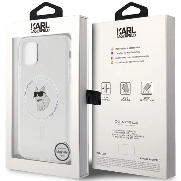 Karl Lagerfeld IML Choupette MagSafe case for iPhone 11 / Xr - transparent_7