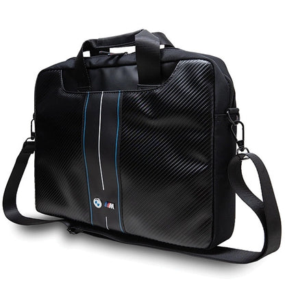 BMW Carbon &amp; Blue Stripe bag for a 16&quot; laptop - black_1