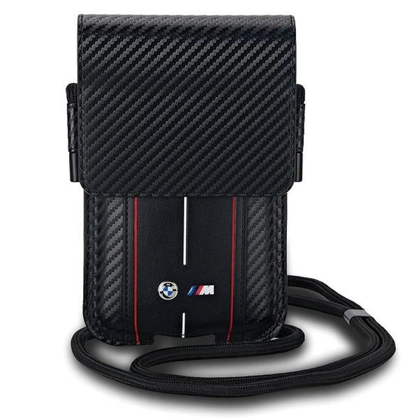 BMW Carbon &amp; Red Stripe phone bag - black_0