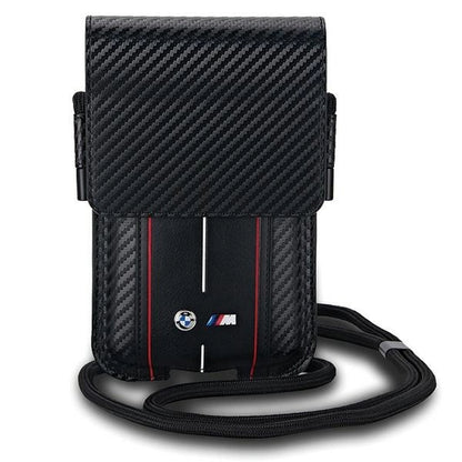 BMW Carbon &amp; Red Stripe phone bag - black_0
