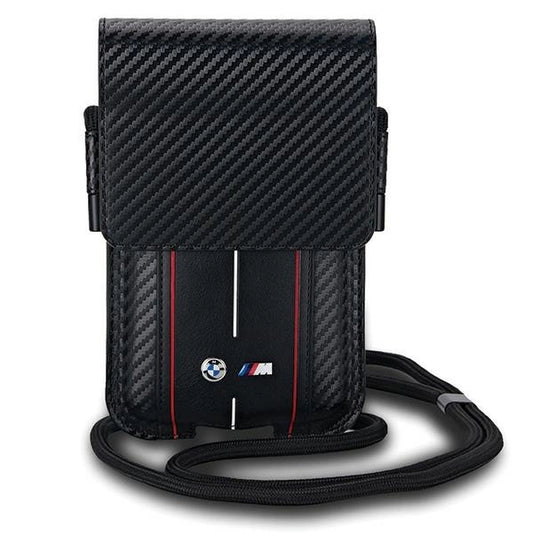 BMW Carbon &amp; Red Stripe phone bag - black_0