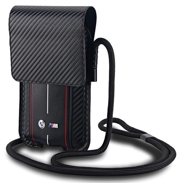 BMW Carbon &amp; Red Stripe phone bag - black_1