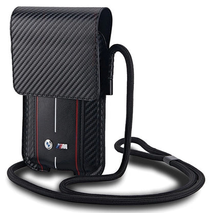BMW Carbon &amp; Red Stripe phone bag - black_1