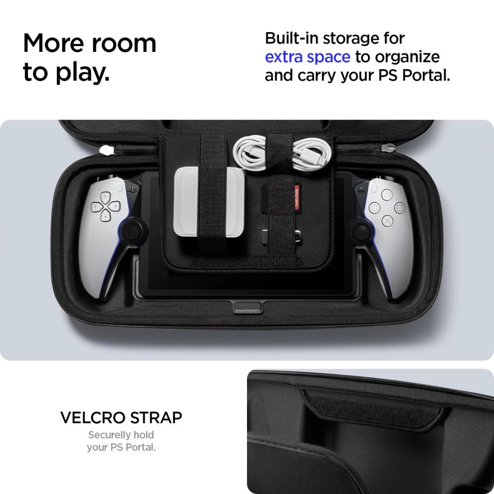 Spigen Rugged Armor Pro Case for Sony Playstation Portal - Black_14