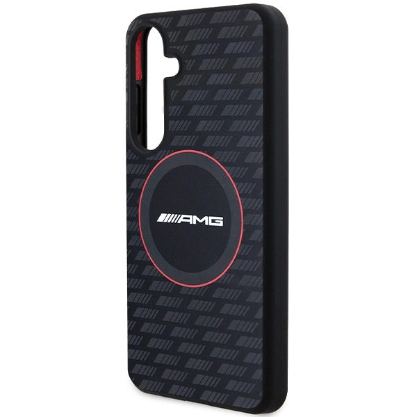 AMG Silicone Carbon Pattern MagSafe case for Samsung Galaxy S24+ - black_5