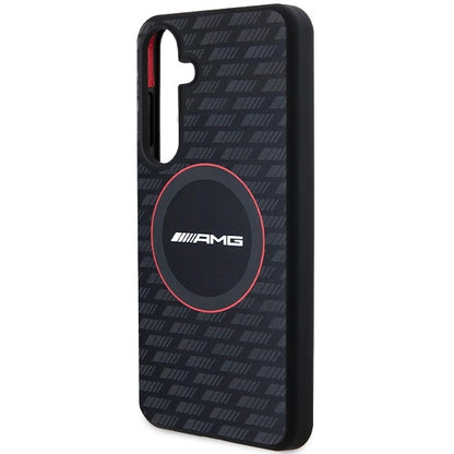 AMG Silicone Carbon Pattern MagSafe case for Samsung Galaxy S24+ - black_5
