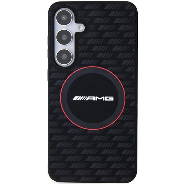 AMG Silicone Carbon Pattern MagSafe case for Samsung Galaxy S24 - black_2