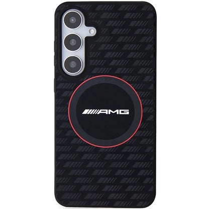AMG Silicone Carbon Pattern MagSafe case for Samsung Galaxy S24 - black_2