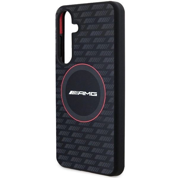 AMG Silicone Carbon Pattern MagSafe case for Samsung Galaxy S24 - black_5
