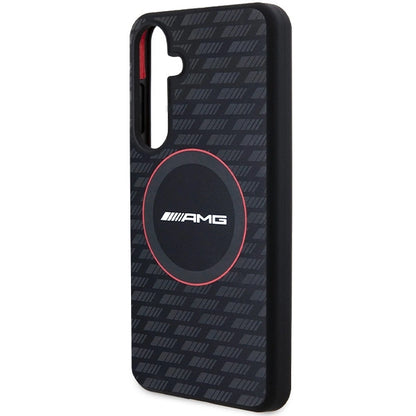 AMG Silicone Carbon Pattern MagSafe case for Samsung Galaxy S24 - black_5