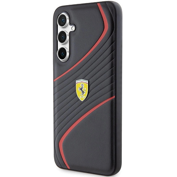 Ferrari Twist Metal Logo case for Samsung Galaxy S23 FE - black_1
