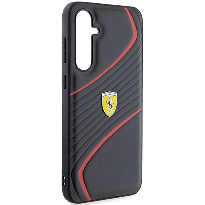 Ferrari Twist Metal Logo case for Samsung Galaxy S23 FE - black_3