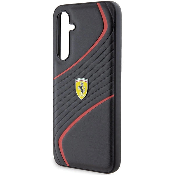 Ferrari Twist Metal Logo case for Samsung Galaxy S23 FE - black_4
