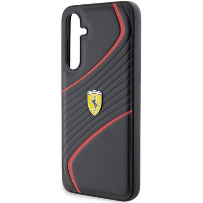 Ferrari Twist Metal Logo case for Samsung Galaxy S23 FE - black_4