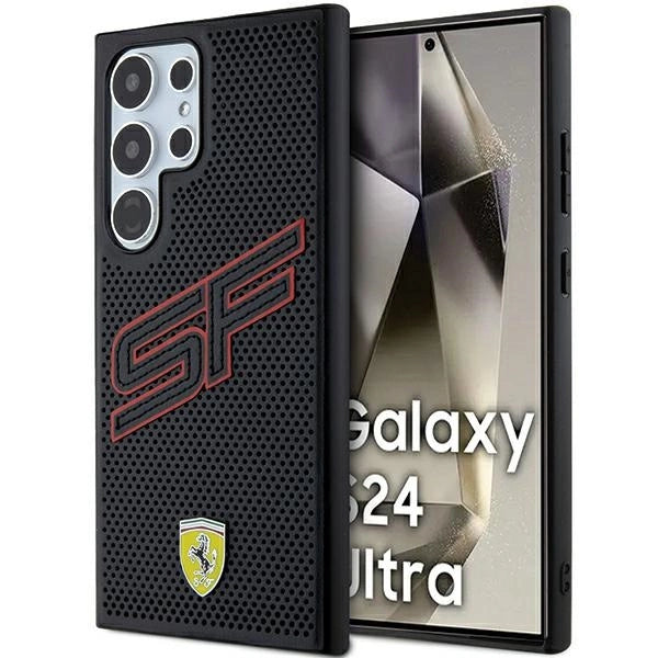 Ferrari Big SF Perforated case for Samsung Galaxy S24 Ultra - black_0