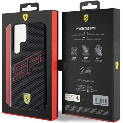 Ferrari Big SF Perforated case for Samsung Galaxy S24 Ultra - black_7