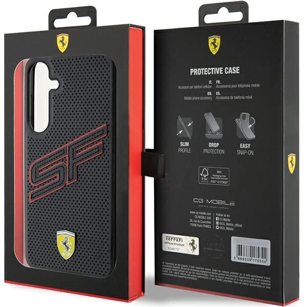 Ferrari Big SF Perforated case for Samsung Galaxy S24+ - black_7
