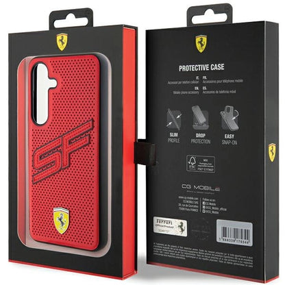 Ferrari Big SF Perforated case for Samsung Galaxy S24+ - red_7