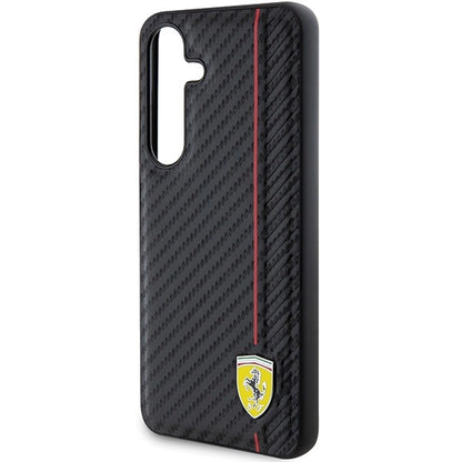 Ferrari Carbon Printed Line case for Samsung Galaxy S24 - black_5