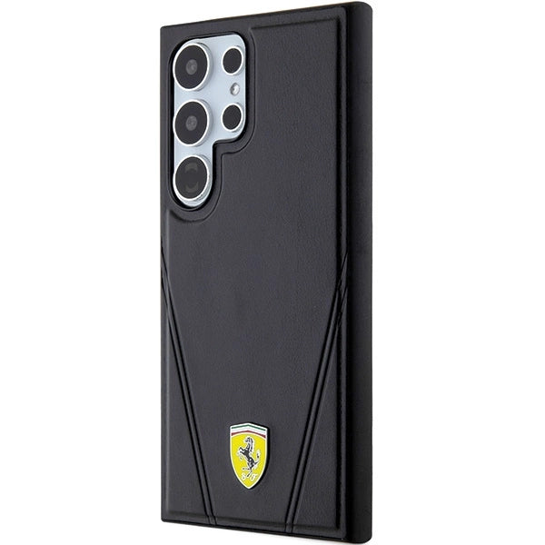 Ferrari Hot Stamp V Lines MagSafe case for Samsung Galaxy S24 Ultra - black_1